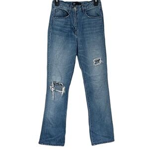 3x1 NYC High Rise Distressed Boyfriend Jeans Made in USA